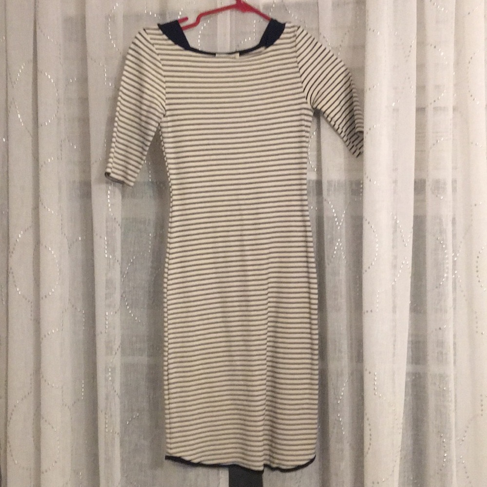 Navy and White Striped Dress Size: Small
